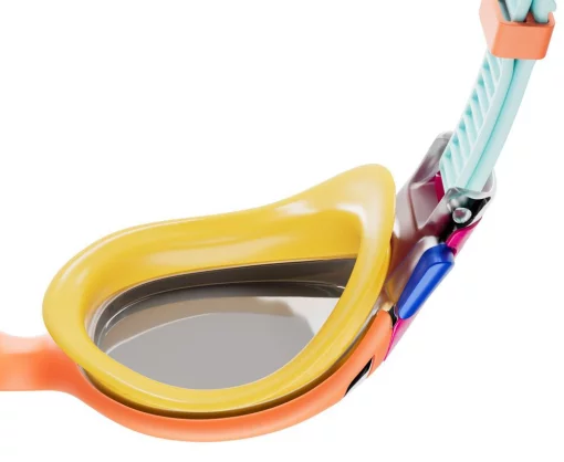 Окуляри для плавання Speedo BIOFUSE 2.0 MIRROR JU помаранчевий, блакитний Уні OSFM