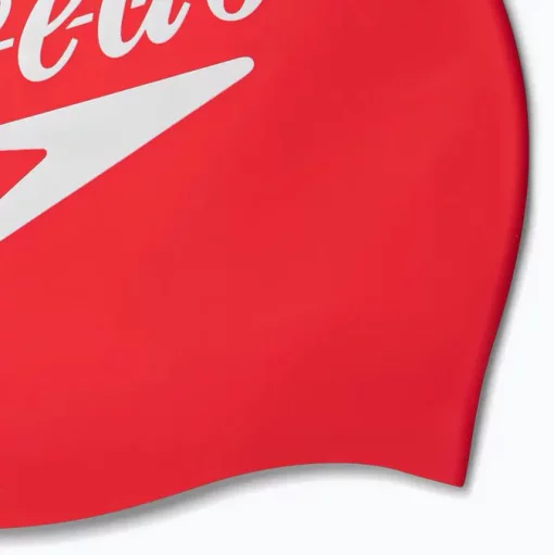 Шапка для плавання Speedo SLOGAN PRT CAP AU червоний, білий Уні OSFM
