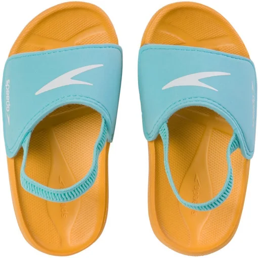 Шльопанці Speedo LEARN TO SWIM SLIDE IU BLUE/ORANGE блакитний, помаранчевий Діт 21,5