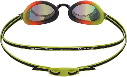 Окуляри для плавання Speedo VENGEANCE MIR GOG JU BLACK/GREEN чорний, зелений Діт OSFM