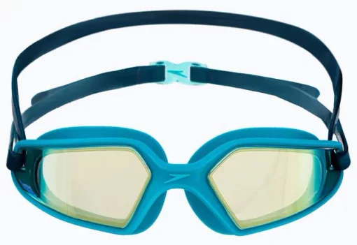 Окуляри для плавання Speedo HYDROPULSE MIRROR GOG JU бірюзовий, чорний Діт OSFM
