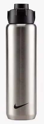 Пляшка Nike SS RECHARGE CHUG BOTTLE 24 OZ сталевий, чорний 709 мл (N.100.3311.953.24)