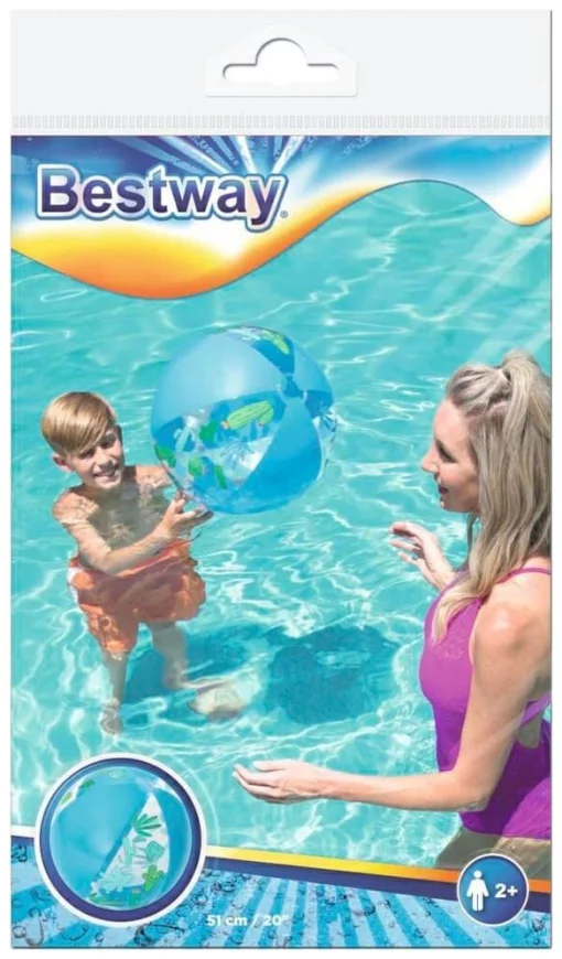 Надувний м'яч Aqua Speed BESTWAY BEACH BALL 3473 51 см блакитний Діт age 2+