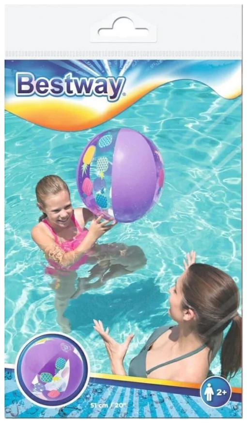 Надувний м'яч Aqua Speed BESTWAY BEACH BALL 3471 51 см фіолетовий Діт age 2+