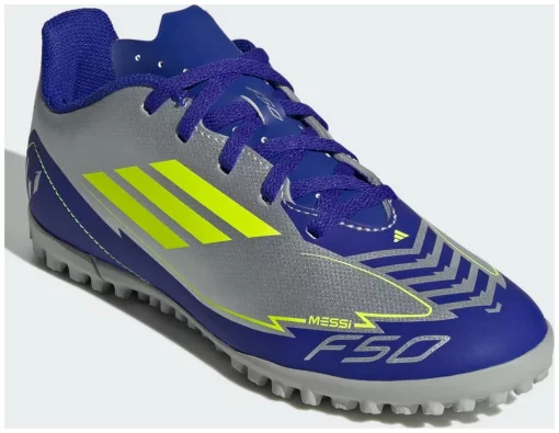 Сороконіжки Adidas F50 CLUB TF J MESSI сріблястий Діт 38 EU (23,3см)