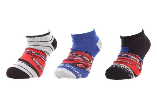 Шкарпетки CARS SOCKS 3P чорний, сірий, блакитний Діт 31-34 арт 83150679-1