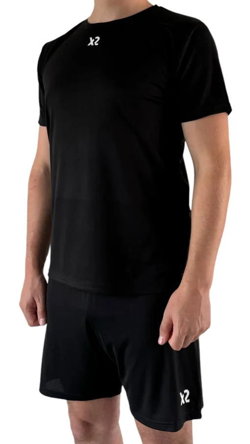 Футбольна форма X2 Classic (футболка+шорти), розмір L (чорний колір) X2000BK/BK-XL