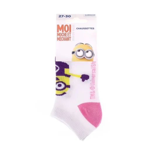 Шкарпетки MINION BRAS OUVERTS білий, рожевий Діт 35-38 арт 83890431-4