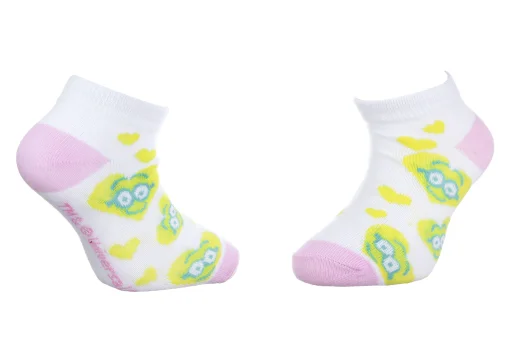 Шкарпетки MINNIE TETE MINION DANS COEUR білий, жовтий Діт 27-30 арт 83890431-7