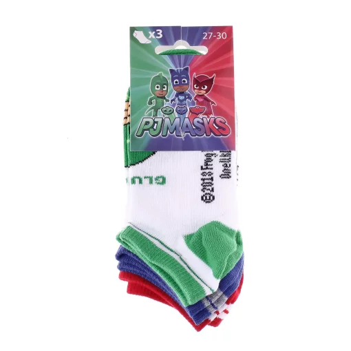 Шкарпетки PJ Masks GRIS CHINE GLUGLU ET RAYURES/ROUGE BIBOU/ білий, сірий Діт 23-26