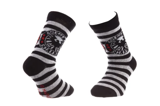 Шкарпетки MARVEL AGENT OF SHIELD чорний, світло-сірий Діт 23-26 арт 83891648-4