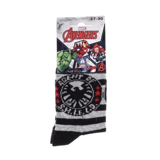 Шкарпетки MARVEL AGENT OF SHIELD чорний, світло-сірий Діт 23-26 арт 83891648-4