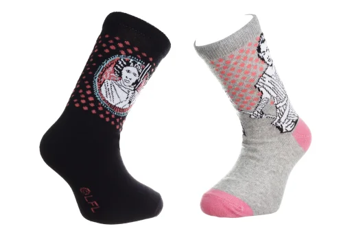 Шкарпетки STAR WARS LEIA/REY 2P чорний, світло-сірий Діт 31-35 арт 83892048-1