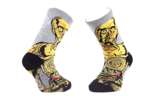 Шкарпетки STAR WARS C_3PO світло-сірий Діт 31-34, арт.83892148-4