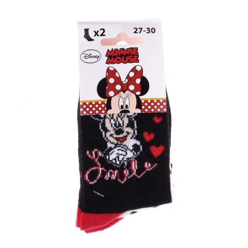 Шкарпетки MINNIE SOCKS 2P білий, чорний Діт 27-30, арт.83892347-4