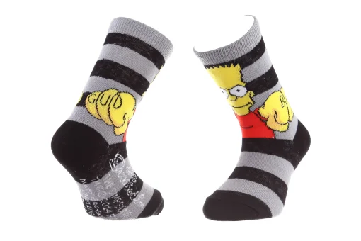 Шкарпетки SIMPSON BART BART + EAT MY SHORTS світло-сірий Діт 31-34, арт.83897612-3