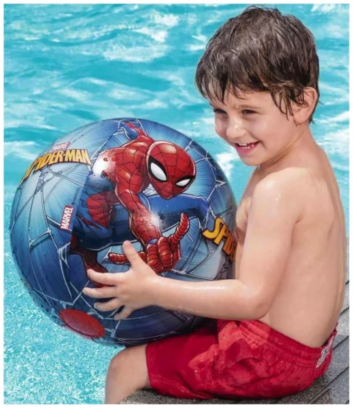 Надувний м'яч Aqua Speed BESTWAY SPIDER-MAN 2137 51 см синій, червоний Діт age 2+