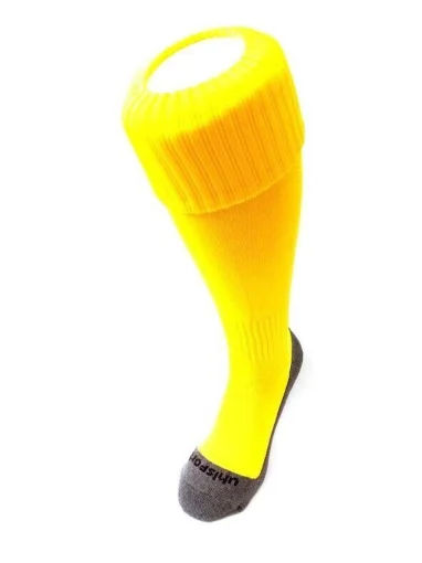 Футбольні гетри Uhlsport 125329,розмір 37-40 (яскраво-жовті)