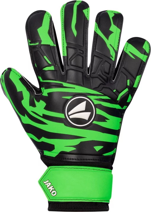 Рукавички воротарські Jako GK Animal Basic Junior RC чорний, білий, зелений Діт 4 (15 см)