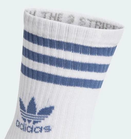 Шкарпетки Adidas CREW SOCK 3STR білий, червоний, зелений, синій Уні XL (46-48)