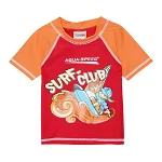 Топ сонцезахисний для хлопців Aqua Speed SURF-CLUB T-SHIRT 2024 червоний, помаранчевий Діт 110см