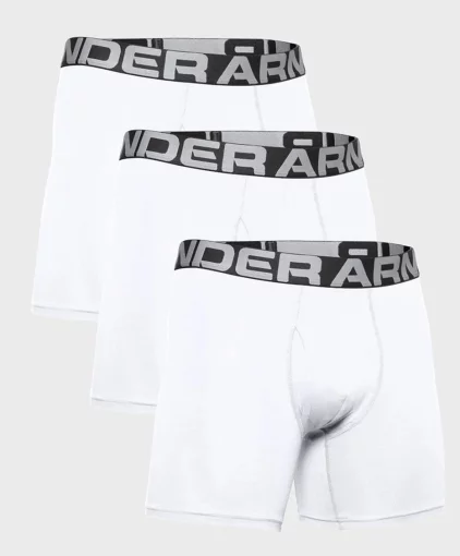 Труси Under Armour Charged Cotton 6in 3 Pack білий Чол SM