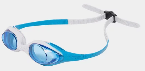 Окуляри для плавання Arena SPIDER JR білий, блакитний Діт OFSM