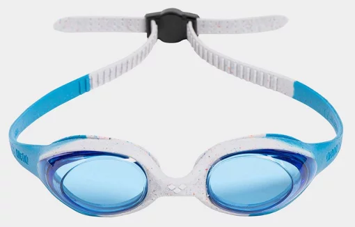 Окуляри для плавання Arena SPIDER JR білий, блакитний Діт OFSM