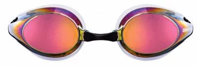 Окуляри для плавання Arena TRACKS MIRROR білий, помаранчевий, чорний Уні OFSM