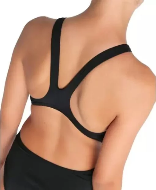 Купальник закритий для дівчат Arena TEAM SWIMSUIT SWIM TECH SOLID чорний Діт 140 см