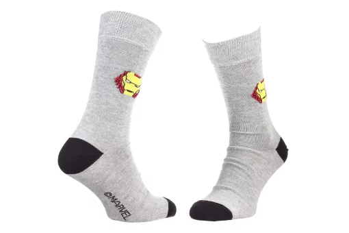 Шкарпетки Marvel IRON MAN світло-сірий Діт 39-42