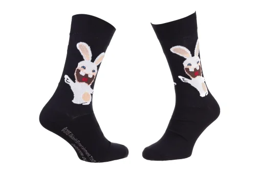 Шкарпетки LAPINS CRETINS LAPIN BRAS OUVERT чорний Діт 39-42