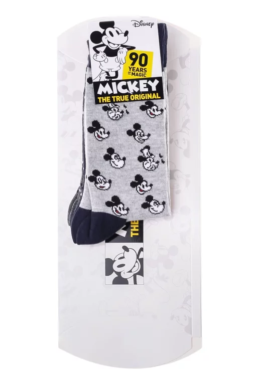 Шкарпетки MICKEY 90 YEARS OF IMAGINATION/TETE MICKEY + 90 AN синій, сірий Діт 39-42