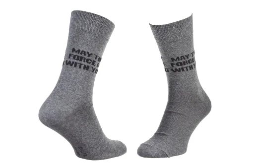 Шкарпетки Star Wars MAY THE FORCE BE WITH YOU світло-сірий Діт 43-46
