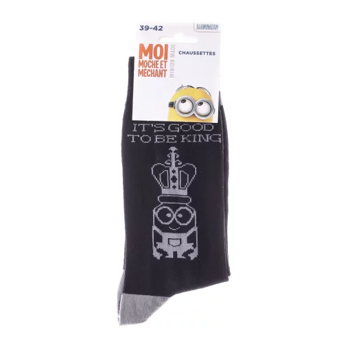 Шкарпетки Minion + COURONNE чорний Діт 39-42