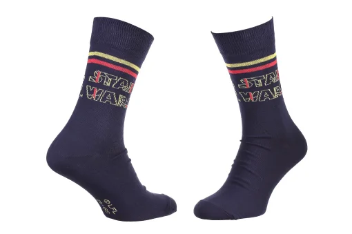 Шкарпетки Star Wars TAR WARS ET RAYURES темно-синій Діт 39-42