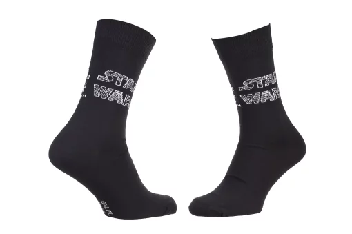 Шкарпетки Star Wars Star Wars LETTRES DECOREES білий, чорний Діт 39-42