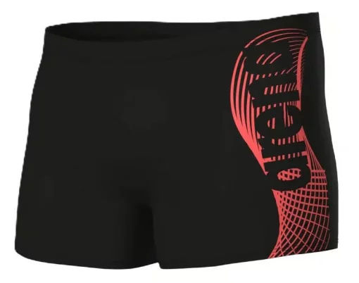 Плавки-шорти для чоловіків Arena WAKE SWIM SHORT чорний, кораловий Чол