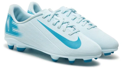 Бутси Nike JR VAPOR 16 CLUB FG/MG білий, блакитний Діт 36,5 (US 4.5Y)