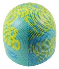 Шапочка для плавання Arena PRINT JR блакитний, жовтий Діт OFSM