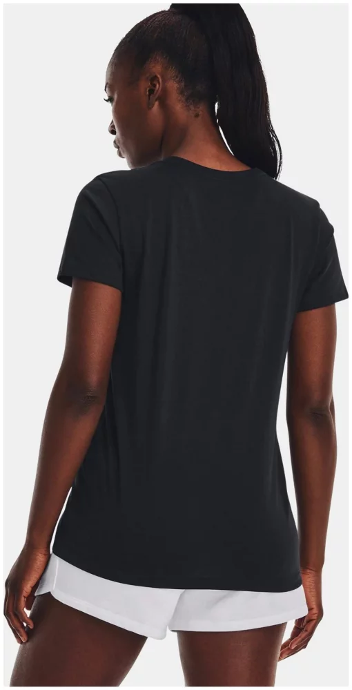 Футболка UA W SPORTSTYLE LOGO SS чорний Жін MD