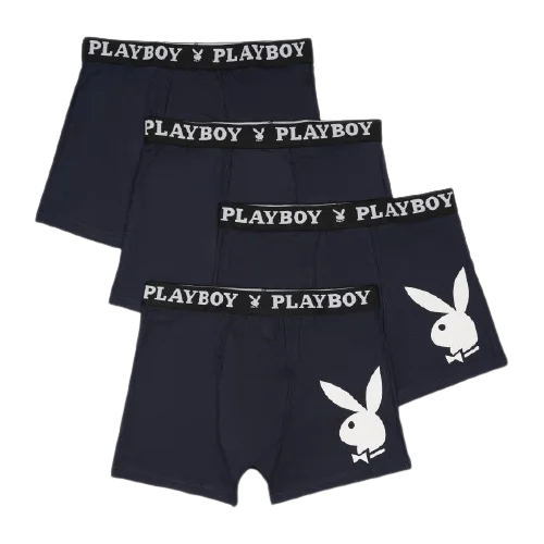 Набір з 4 труси-боксери Playboy ANNYA PLAYBOY BOXERSHORT синій Чол S