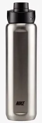 Пляшка Nike SS RECHARGE CHUG BOTTLE 24 OZ сталевий, чорний 709 мл (N.100.3311.953.24)