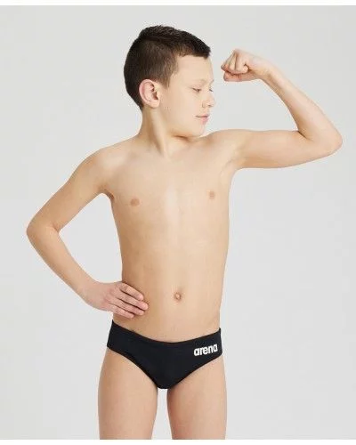 Плавки-сліпи для хлопців Arena BOY'S TEAM SWIM BRIEFS SOLID чорний, білий Діт 152см