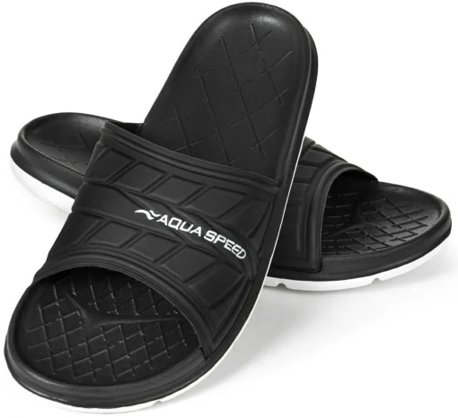 Шльопанці Aqua Speed ASPEN 9337 чорний, білий Чол 39