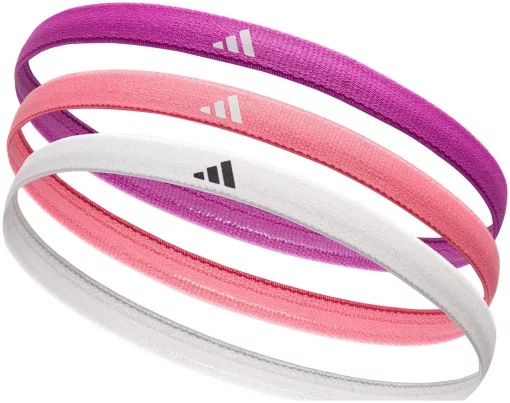 Пов'язки на голову Adidas Hairbands 3pk рожевий, фіолетовий, білий Жін One Size