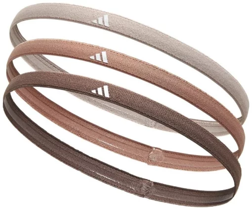 Пов'язки на голову Adidas Hairbands 3pk коричневий, бежевий, темно-коричневий Уні One Size