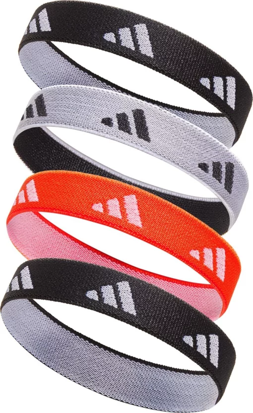 Гумки для волосся Adidas Hair Ties чорний, білий, червоний Жін One Size (ADAC-16210)