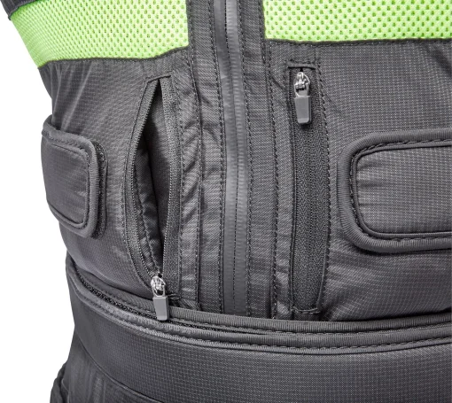 Жилет з регульованою вагою Adidas Performance Adjustable Weight Vest чорний, зелений 10 кг (ADWT-12637-NL)