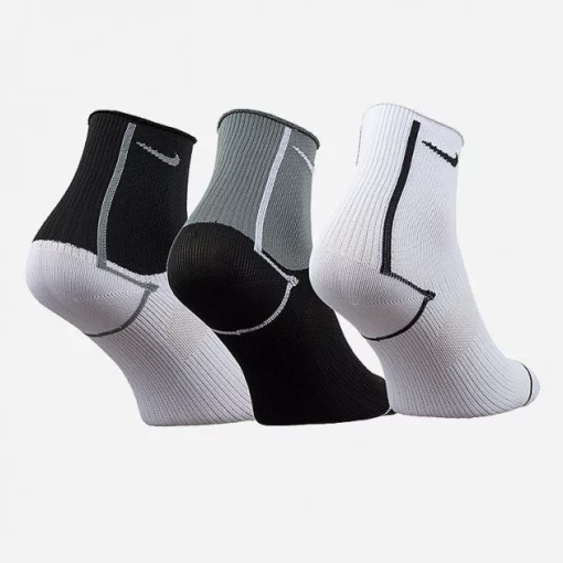 Шкарпетки Nike W NK EVERYDAY PLUS LTWT ANKLE чорний, білий, сірий Жін 34-38